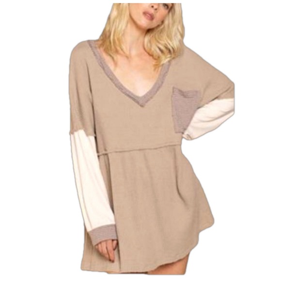 POL Tops - NEW POL waffle knit boho top oversized